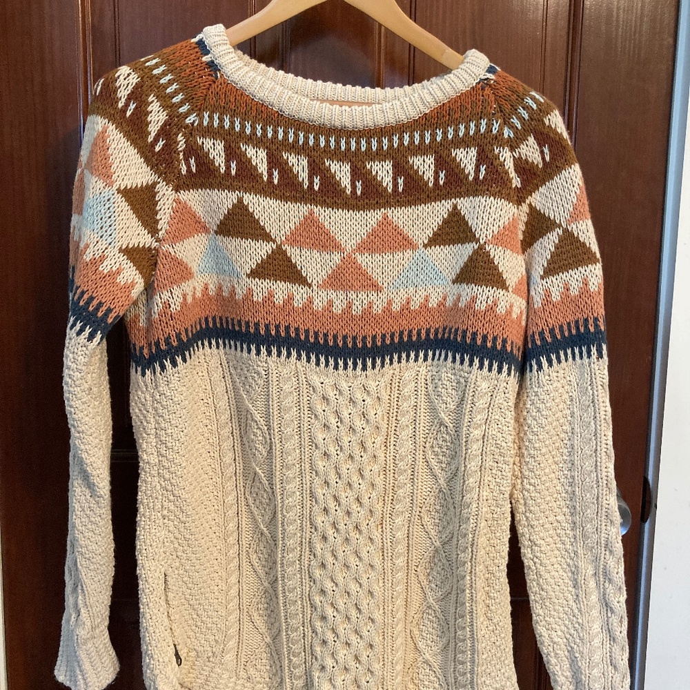 L.L. Bean Signature Cotton Fisherman Tunic Sweater (M)